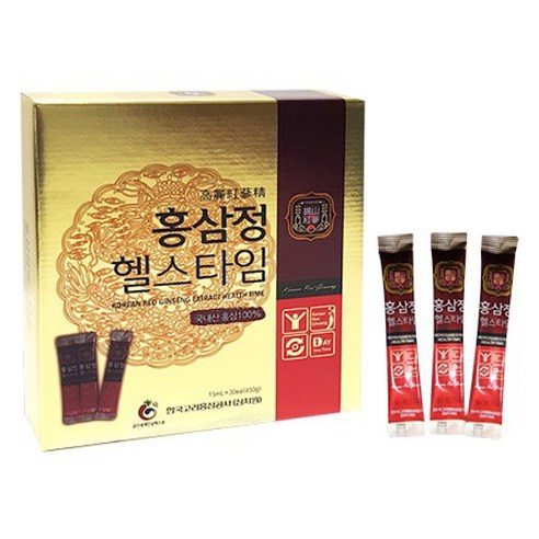 정품 홍삼 / 고려홍삼공사 홍삼정헬스타임 15ml x 30포, 450ml, 1개