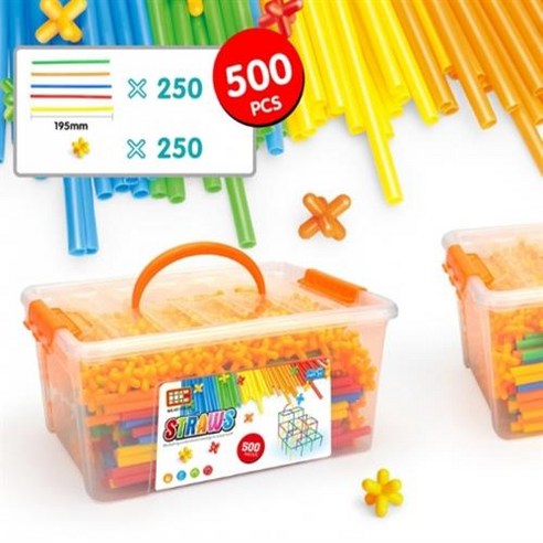 500p 랜덤 발송 그릿 빨대 블록 패키지 500p 랜덤 발송 그릿 빨대 블록 패키지