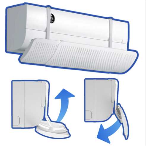 에어컨 바람조절 바람막이 가드 윈드바이저 무타공 간편설치, 1개