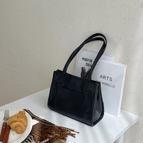 가방 여성용 핸드백 대용량 트렌드 여성 숄더백 한국판 패션 심플하다 pu 토트 가방