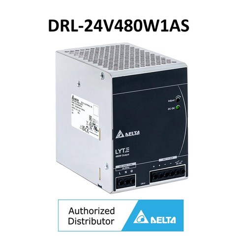 [DELTA] 델타 산업용 파워 SMPS 24V480W 파워서플라이 DRL-24V480W1AS / DIN Rail (24V20A) 파워, 1개