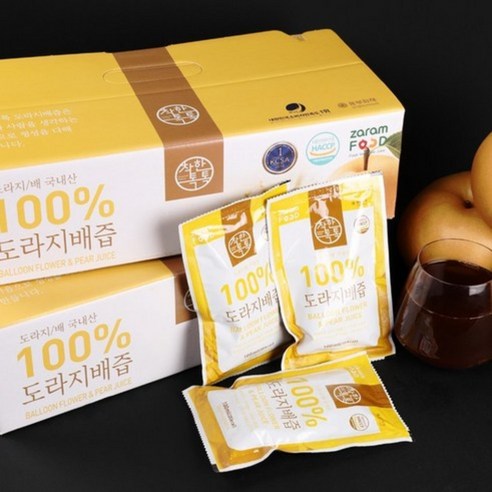 착한톡톡 100% 도라지배즙, 100ml, 30개 
건강즙/음료