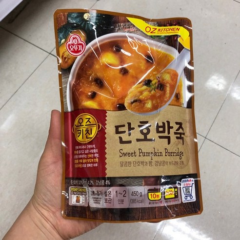 오뚜기 오즈키친 단호박죽, 450g, 2개