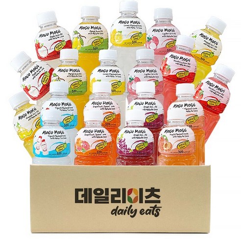 [데일리이츠] 모구모구 과채음료 10가지맛 2개씩 총 20개입 믹스세트, 1세트, 320ml