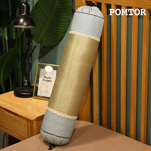 POMTOR 원통형 긴 돗자리 롱 쿠션 안고 자는 다리 베개 침대 바디필로우 분리 세탁 가능, C+