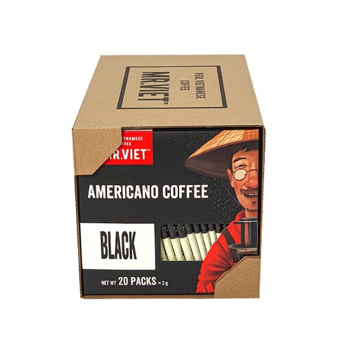 베트남 커피를 간편하고 저렴하게 즐기기 위해 미스터비엣 블랙커피를 선택하세요.