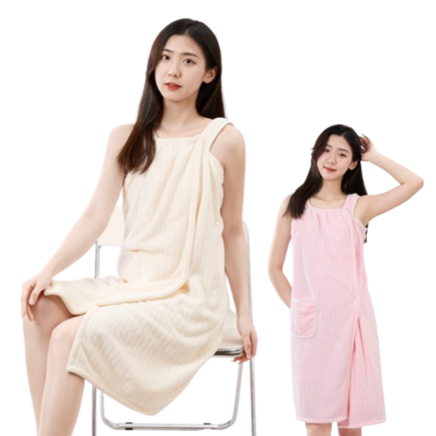 로렌픽 여성용 골프샤워가운 라운딩 원피스, 1개, 핑크 FREE