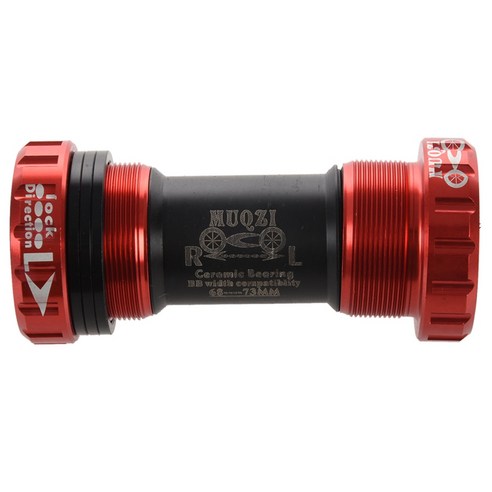 Muqzi 세라믹 베어링 하단 브래킷 BB BSA 중앙 축 스레드 스레드 스레드 스레드 Shimano Sram Crankset MTB 도로 자전거 레드, 하나, 빨간