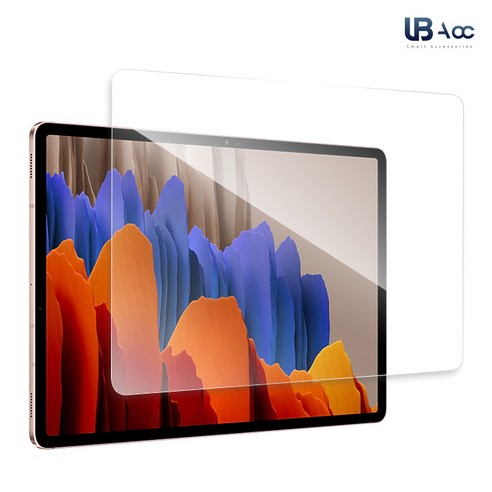 UBAcc 삼성 갤럭시 Tab S7+ 플러스 태블릿 전면 보호필름 2종 특가판매, 02. 전면 무지문 보호필름 1매