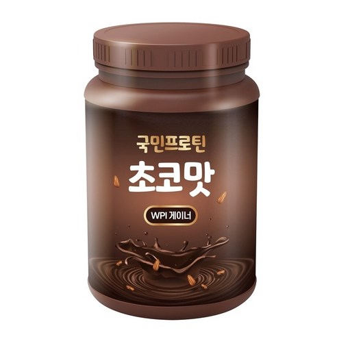 국민프로틴 초코맛 WPI 분리유청단백질 게이너 보충제, 1kg, 1개