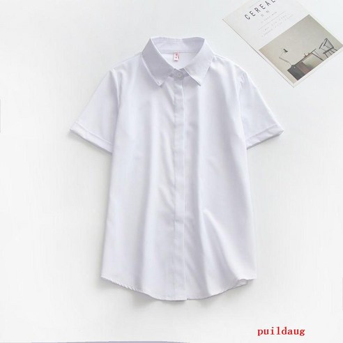 puildaug 흰 셔츠 여성용 느슨한 긴 소매 조커 기질 오버레이 조커 스퀘어 넥 셔츠