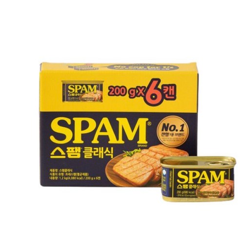 스팸 클래식 1200g (200g 6캔), 1개