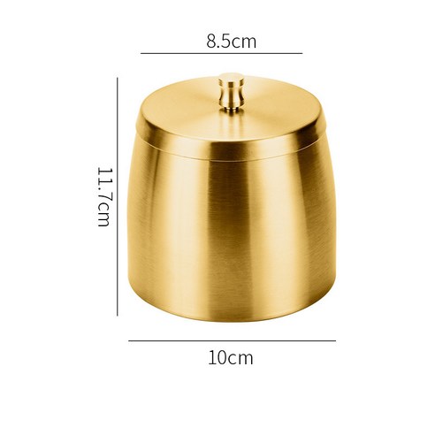 SABLE Stainless 고급형 재떨이, 1개, 골드