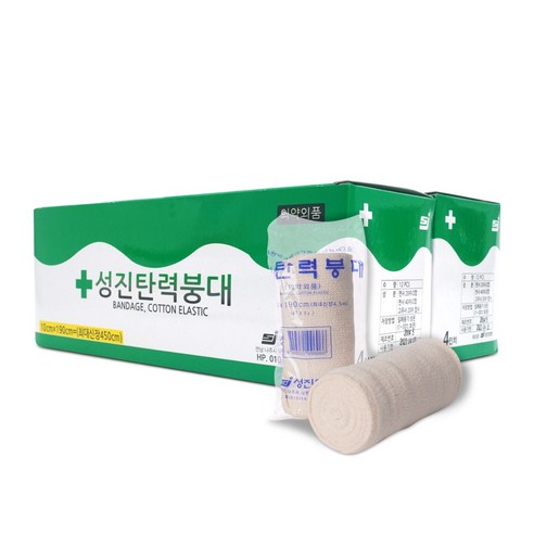 성진 탄력붕대 10cm x 190cm 24봉 상처부위 보호 고정 압박붕대, 2개