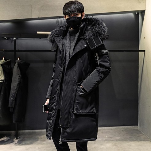 COSYEVNO 남성 롱 패딩 브랜드 패딩 방풍 패딩 코트, 할인가격 53,800원, 평점 4.5/5