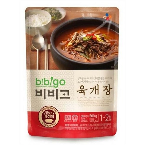 비비고 육개장, 3개, 500g