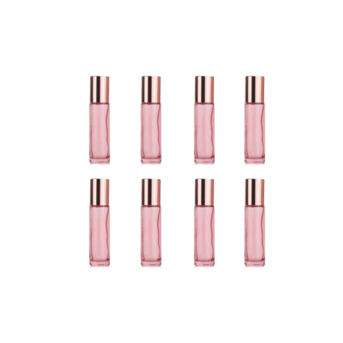 딸키우는아빠 핑크 롤온공병 롤러볼 아로마 향수 용기 10ml 세트, 10개, 핑크롤온10ml