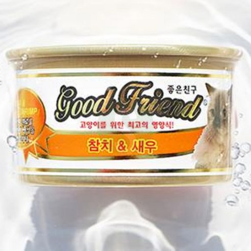 삼식마켓 참치 새우 캔 85G 반려묘간식