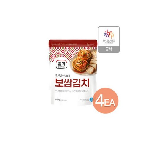 보쌈김치 400g x 4개 - 뚜껑형 김치냉장고 | 쿠팡