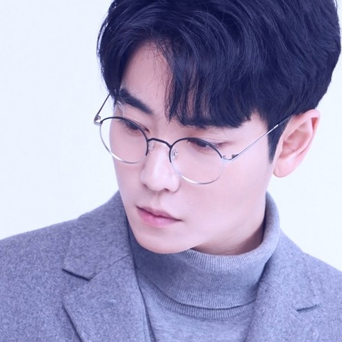 멜라크메 남성 여성 라운드 동글이 메탈 실버 블랙 안경테