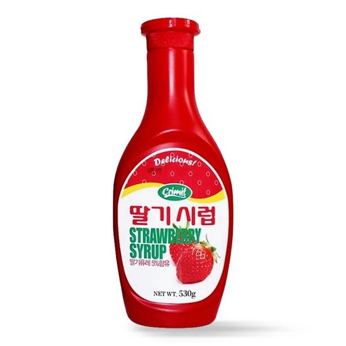 서강 딸기시럽 530g + 연유 500g, 1개, 1ml