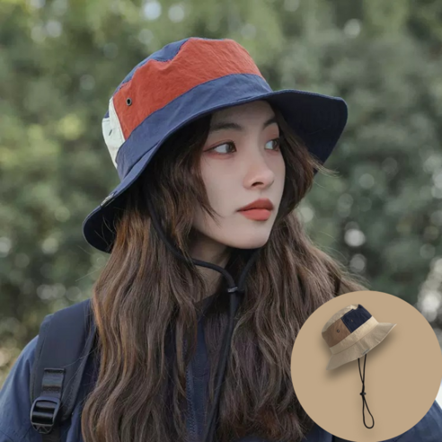 디러프 등산 낚시 햇빛가리개 모자 버킷햇, 아이보리