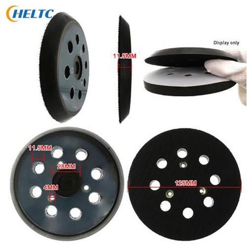 8 홀 백킹 디스크 샌딩 패드 후크 루프 마끼다 무작위 궤도 샌더용 125mm 후크 및 루프, 1개 마끼다원형샌딩페이퍼 8 홀 백킹 디스크 샌딩 패드 후크 루프 마끼다 무작위 궤도 샌더용 125mm 후크 및 루프, 1개 마끼다원형샌딩페이퍼