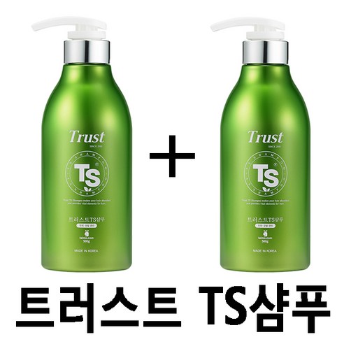 TS 트러스트TS티에스샴푸 500g x 2개세트, 1set