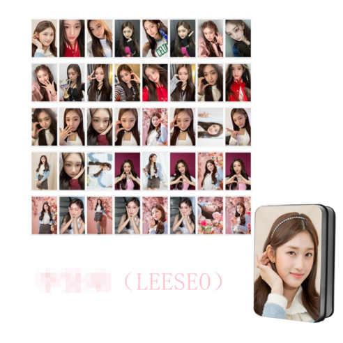 아이브(IVE) 굿즈 포카 ELEVEN 싱글1집앨범 굿즈 단체 개인 포터카드40장 7종세트, LEESEO