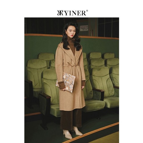 하-예너음 여아복 겨울롱코트 울 함유 후드코트