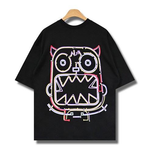 꼰스 로봇 오버핏 도깨비 반팔 티셔츠