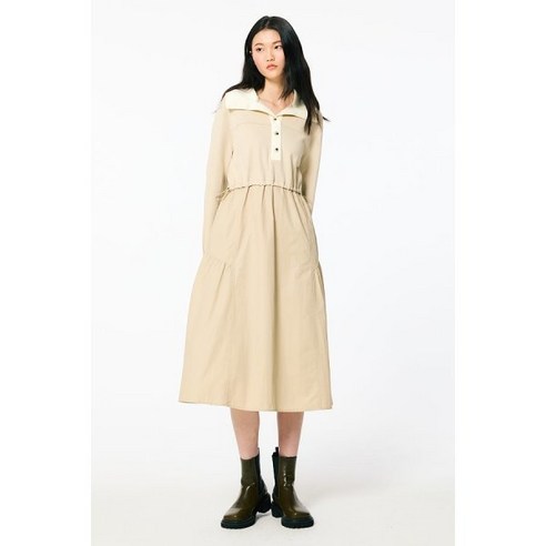 자수 카라 우븐 믹스 원피스7254137107YDP 223004