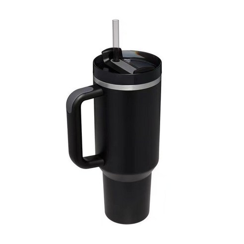 텀블러 대용량 1182ml 냉온 스테인레스 304, 2개, 블랙