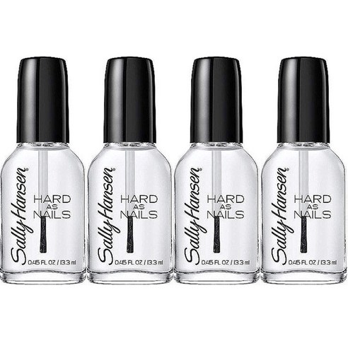 샐리한센 하드 애즈 네일 컬러 매니큐어 13.3ml, Crystal Clear, 4개