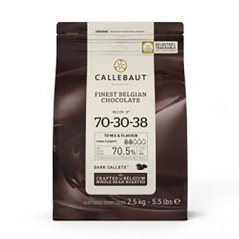 쿠킹스토리 (카카오70%) 고함량 깔리바우트 커버춰 다크초콜릿, 2.5kg, 2개