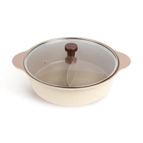 키친웰 세라믹 반반 IH 냄비 KitchenWell, 28cm, 1개