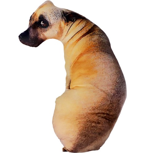 스투피드 강아지 대형 쿠션, 세상 억울한 강아지 70cm, 1개