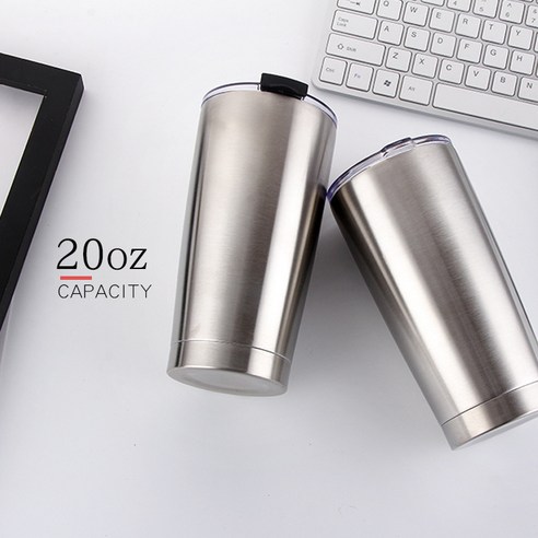 KORELAN 30oz 자동차 컵 일용품 보온 커피 컵 304 스테인리스강 냉동 맥주 컵, 20oz, 원색 일반 포장