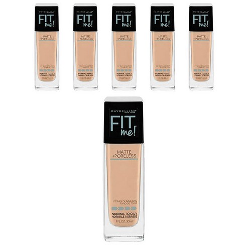 메이블린 핏 미! 매트+ 포어리스 파운데이션 30ml, Cramy Beige, 6개