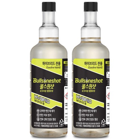 불스원샷 하이브리드 차량용 500ml 1개입 (휘발유 전용), 2개, 가솔린/휘발유