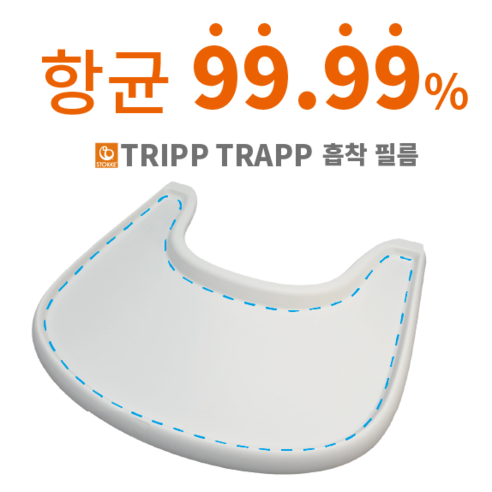 99.99% 항균 트립트랩 흡착필름 KC인증완료, 항균필름3장+곰돌이(핑크)