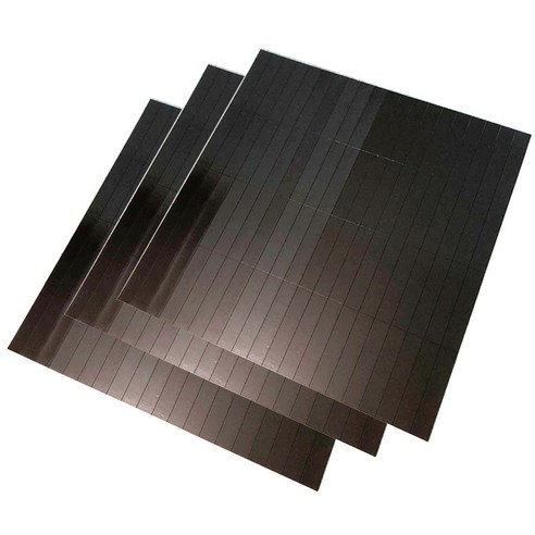 [제이스마그네트] 접착 조각 고무자석 시트 300x300 판, 3p세트 75x15x0.9T_240조각