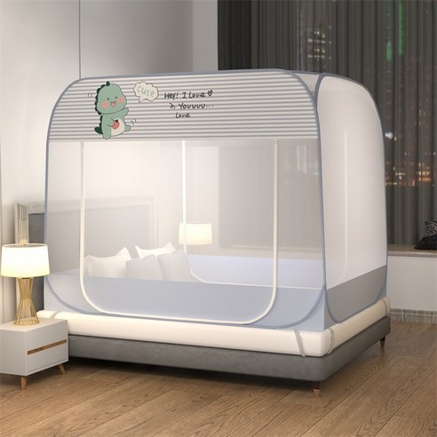 MEIISEO 가정용 모기장 침대 원터치 모기장, 1.0*2.0, 색깔22