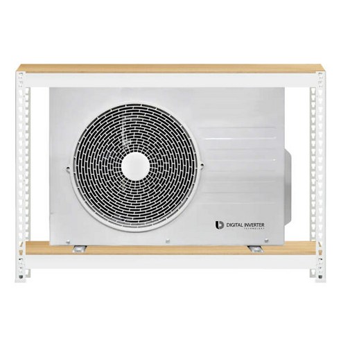 아트박스/스피드랙 스피드랙 에어컨 실외기앵글 거치대 800 x 400 x 750, 화이트