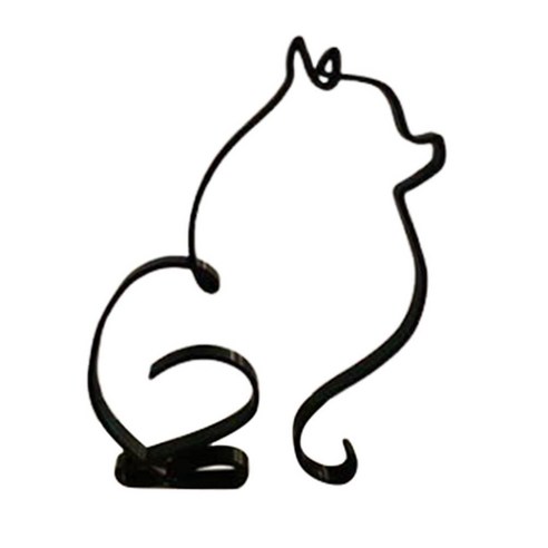 Bastera 개 미니멀리스트 아트 조각 추상 라인 벽 현대 예술 장식품 집 장식, Pomeranias Pitz.