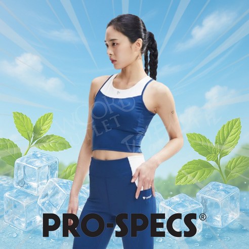 프로스펙스 레저/운동/산책 몸매커버 잘늘어나고 복원력 좋은 크롭 브라탑 나시 민소매 - 기능성 티셔츠/셔츠 | 쿠팡
