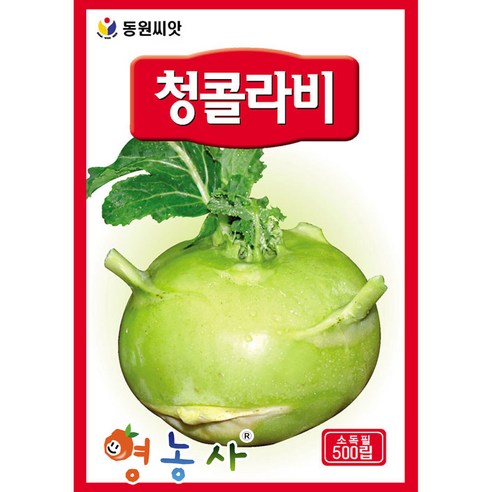 그린 콜라비 씨앗 500립 청콜라비씨 영농사, 1개