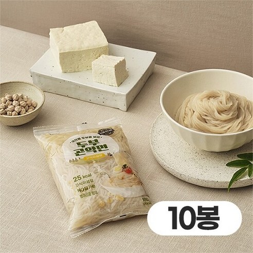 [자연맛남] 국산콩 넣어 고소한 두부곤약면 180gx5봉, 5개, 180g