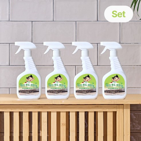 아톰 렌지 후드 세정제 500 ml, 4개, 500ml
