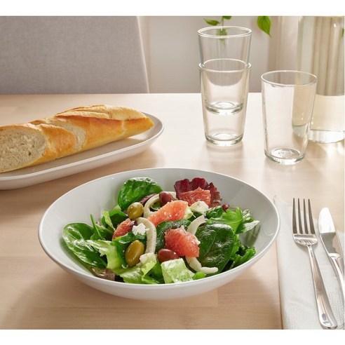 당신의 식탁을 빛낼 우아한 선택, 고드미다그 도자기 화이트 파스타 접시 세트